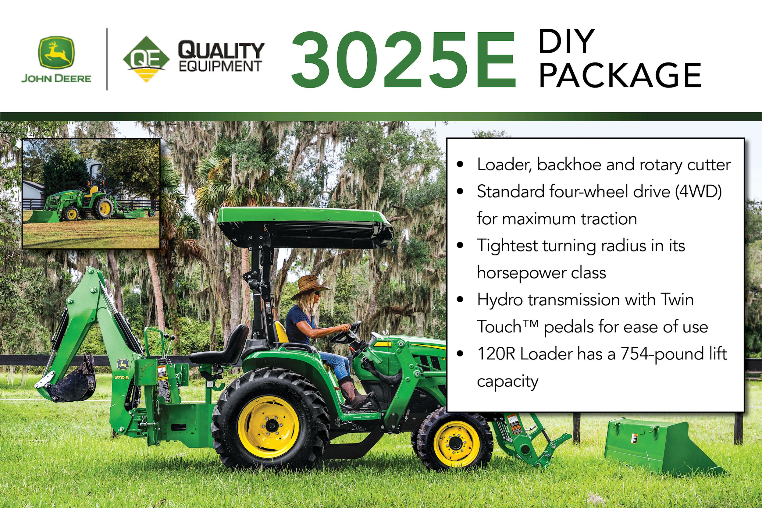 3025e D I Y Package New 3025e Compact Utility Tractor Quality Equipment Llc